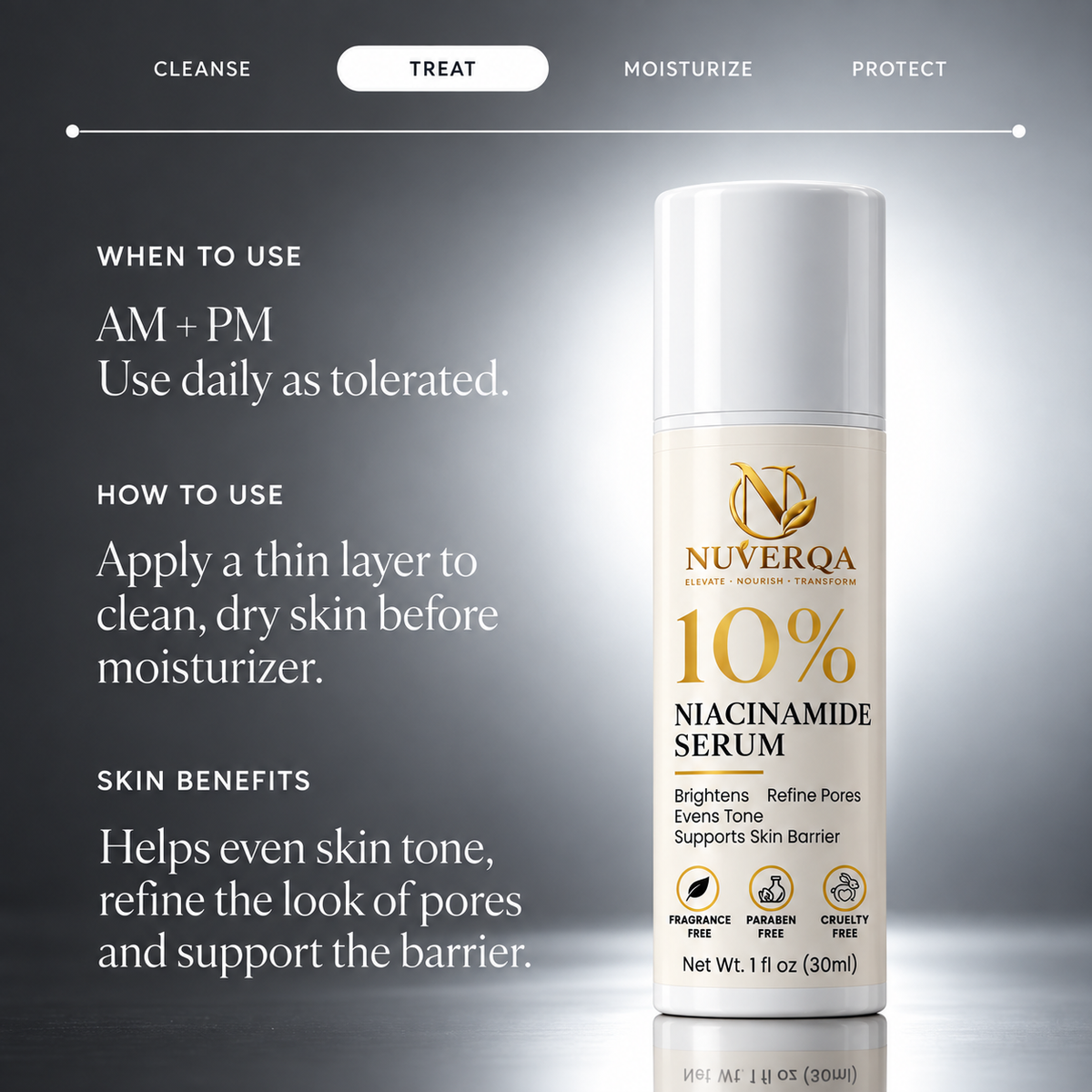 NUVERQA 10% Niacinamide Serum